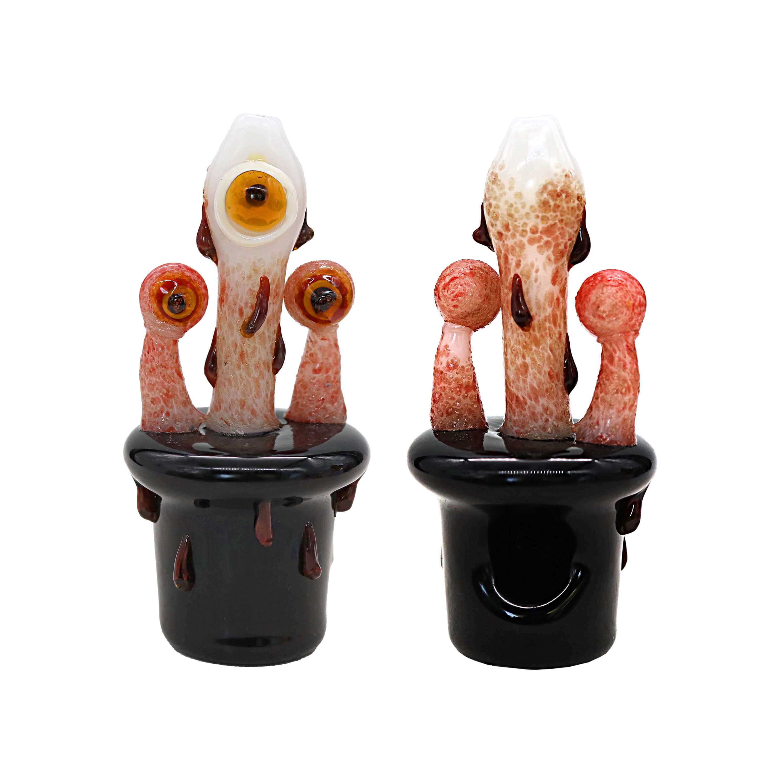 Triple Eyed Monster Handpipe (SB-7013) | 5 inch | Assorted Colors product image